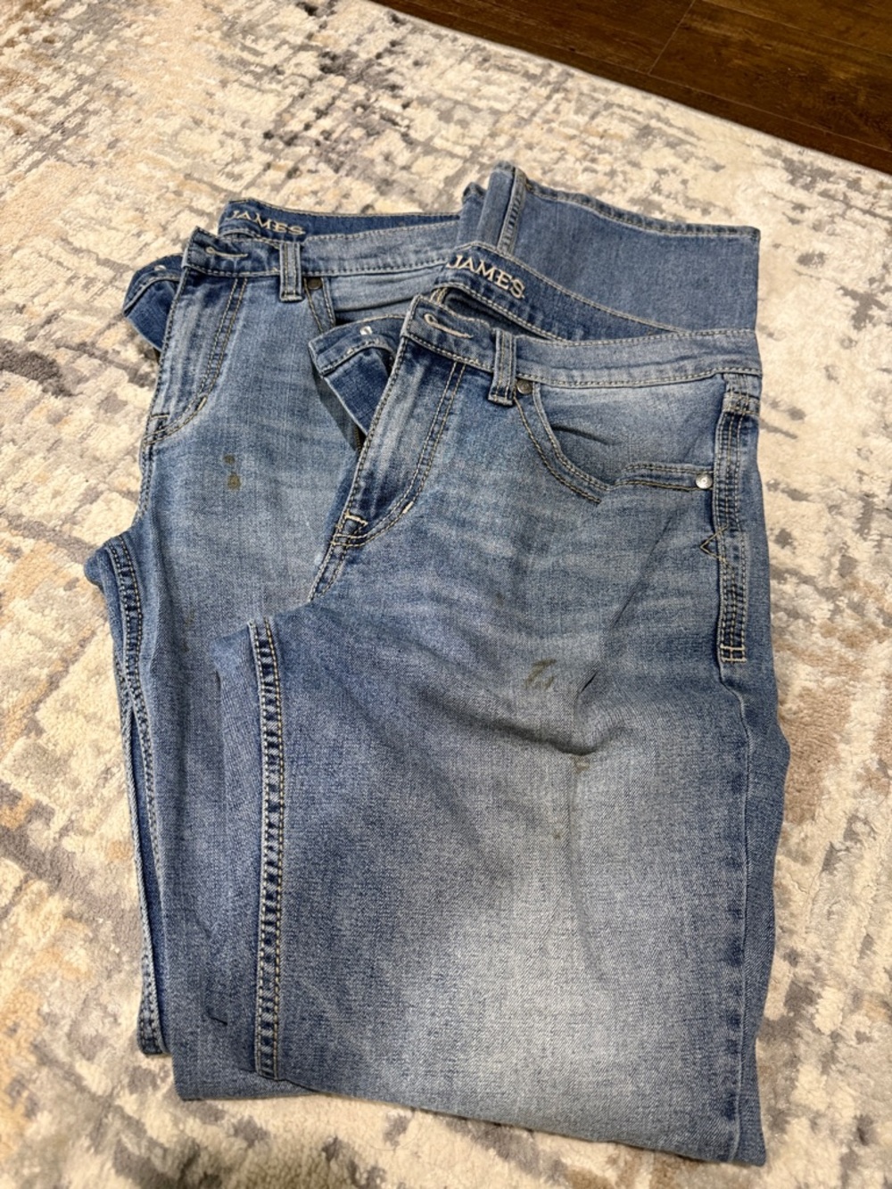 James Straight Fit Men’s Light Blue Denim Jeans